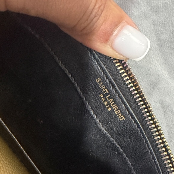 Yves Saint Laurent Metallic Gold Clutch with Tassel - Picture 7 of 8